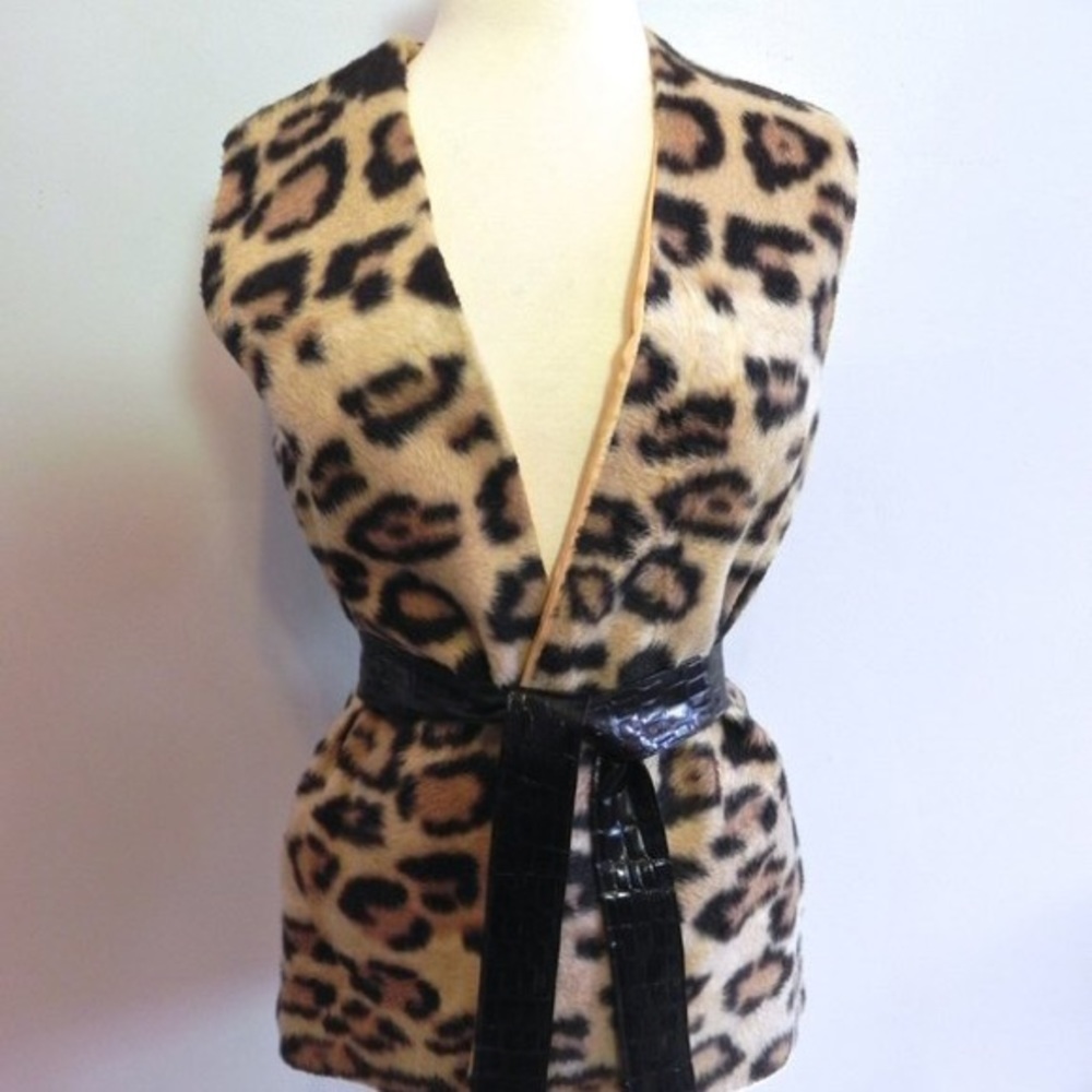1960s Leopard Print Vest
